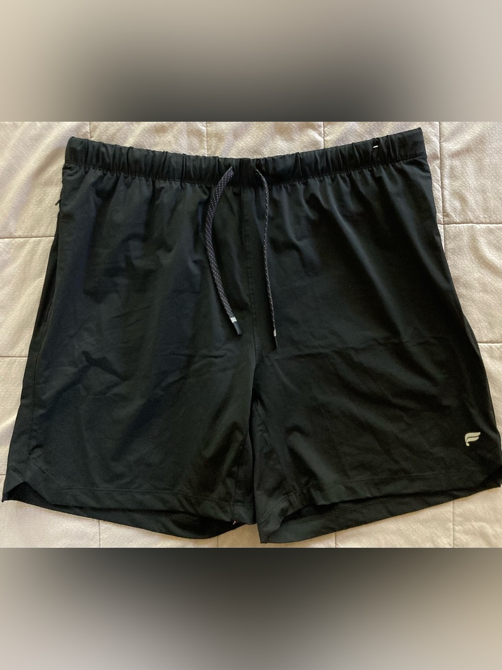 Fabletics The One Shorts Men’s XL 7” Black Athletic Gym Yoga Running Unlined